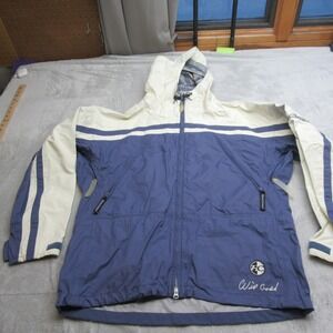 Hard Corps Ski Jacket Women Blue Waterproof Hood Snow Shell Wind Rain Snowboard